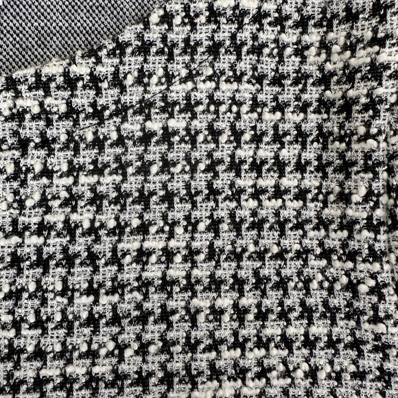 GAP Metallic Houndstooth Shift Dress | Tweed Knit Mod Workwear Mini | Size M - Picture 6 of 8